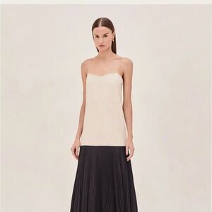 Elegant Cream and Black Dress